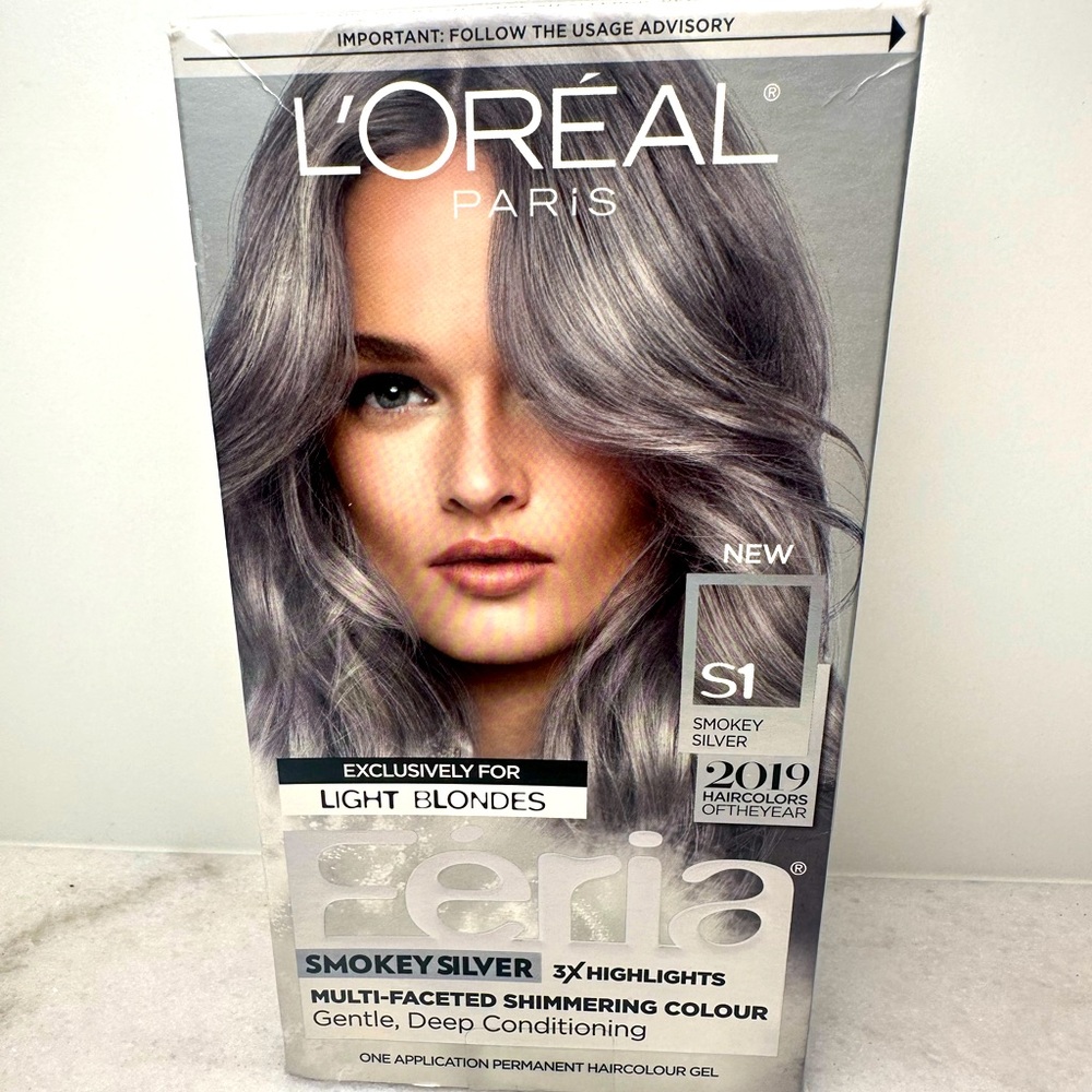 L'Oreal Paris Smokey Silver Hair Color